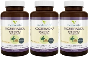 3 x Medverita Kozieradka Ekstrakt 120 kapsułek - Trawienie Glukoza Libido