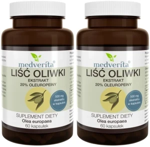 2 x Liść oliwki 120 kapsułek, Medverita