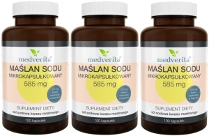 3 x Maślan sodu 120 kapsułek, Medverita