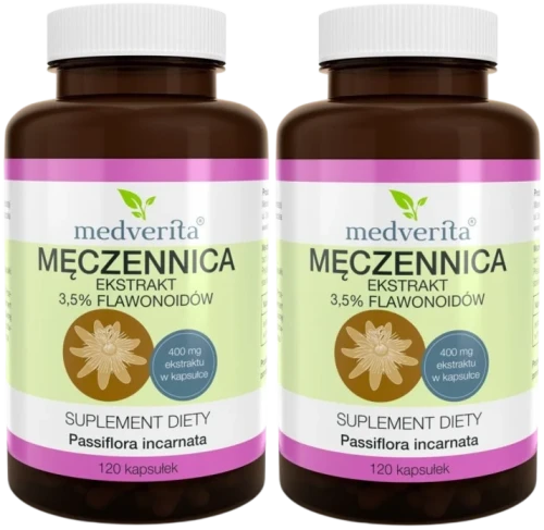 2 x Męczennica 400 mg 120 kapsułek, Medverita.webp