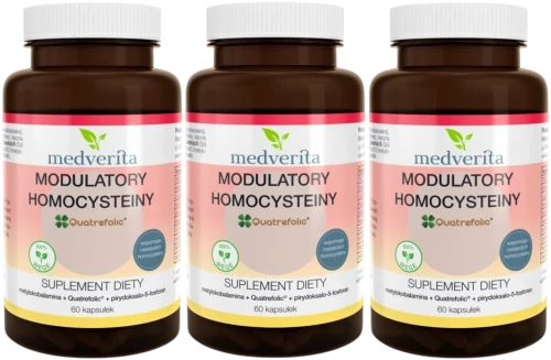 3 x Modulatory Homocysteiny 60 kapsułek, Medverita.webp