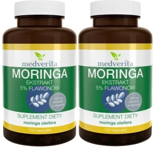 2 x Moringa 5% Flawonów 120 kapsułek, Medverita