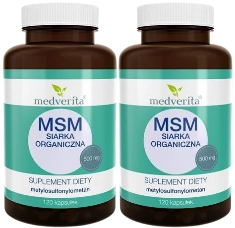 2 x MSM 500 mg 120 kapsułek, Medverita.webp