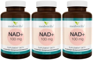 3 x NAD+ 100 mg 120 kapsułek, Medverita