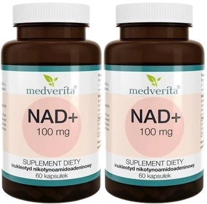 2 x NAD+ 100 mg 60 kapsułek, Medverita.webp