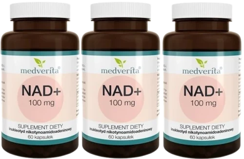 3 x NAD+ 100 mg 60 kapsułek, Medverita.webp