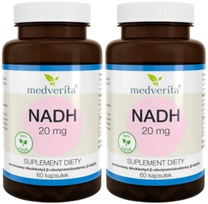2 x NADH 20mg 60 kapsułek, Medverita