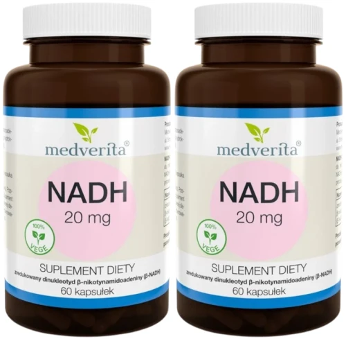 2 x NADH 20mg 60 kapsułek, Medverita.webp