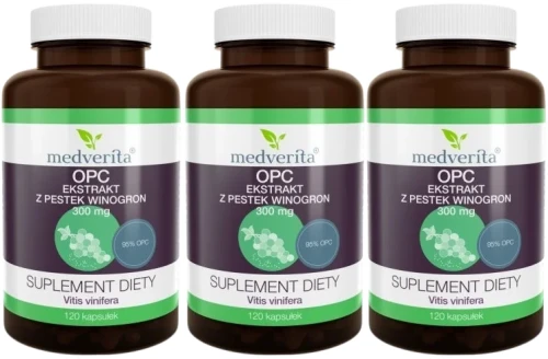3 x OPC 95% 300 mg 120 kapsułek, Medverita.webp