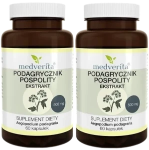 2 x Medverita Podagrycznik Pospolity 500 mg 60 kapsułek - Stawy Mięśnie