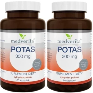 2 x Potas 300 mg 60 kapsułek, Medverita