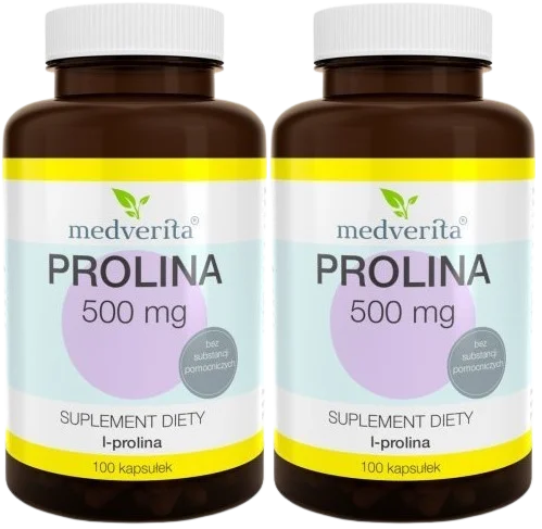 2 x Prolina 500 mg 100 kapsułek, Medverita.webp