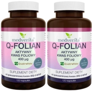 2 x Q-Folian 400 ug 120 kapsułek, Medverita