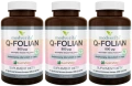 3 x Q-Folian 800 ug 120 kapsułek, Medverita.webp