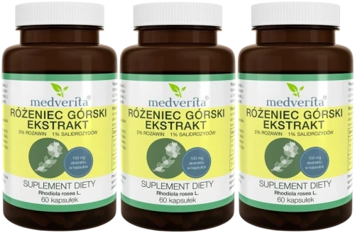 3 x Różeniec Górski 60 kapsułek, Medverita.webp