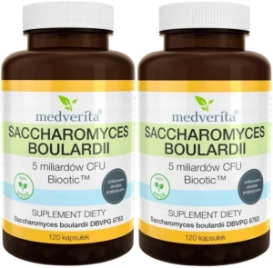 2 x Saccharomyces Boulardii 120 kapsułek, Medverita