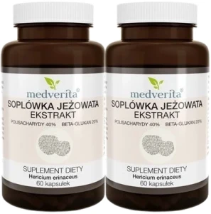 2 x Soplówka Jeżowata Ekstrakt 60 kapsułek, Medverita