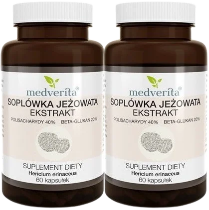 2 x Soplówka Jeżowata Ekstrakt 60 kapsułek, Medverita.webp