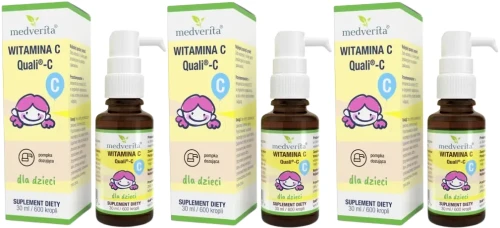 3 x Wit.C w kroplach dla dzieci Quali-C 30ml, Medverita.webp