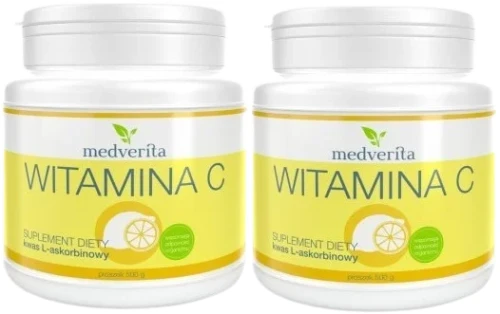 2 x Witamina C 500 gramów proszek, Medverita.webp