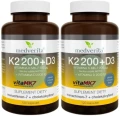 2 x Witamina K2 MK-7 200 ug+ D3 2000IU 120 kapsułek, Medverita.webp