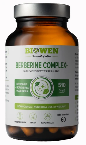 Berberine Complex+ 510 mg - 60 kapsułek, Biowen