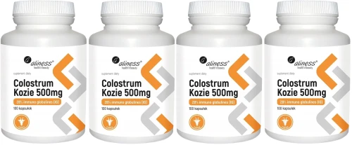4 x Colostrum Kozie 28% IG 500 mg Aliness.webp
