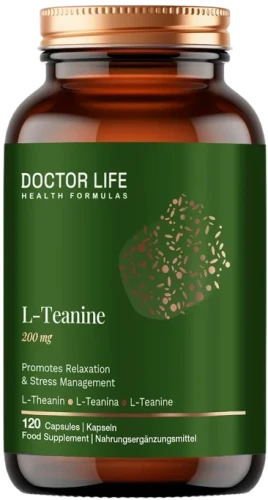 L-Teanine 200mg 120 kapsułek, Doctor Life.webp