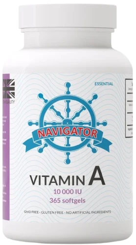 Witamina A 10000 IU 365 kapsułek, Navigator.webp