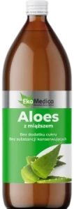 EkaMedica Aloes z Miąższem 1L - Glukoza Układ Pokarmowy Trawienie