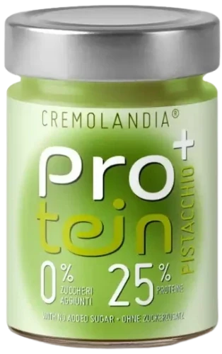 CREMOLANDIA PISTACCHIO PROTEINA 320g 0% Cukru 25% Protein, Argenesi.webp