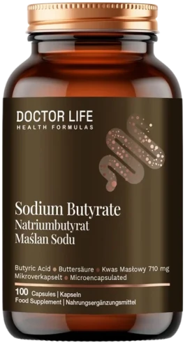 Maślan Sodu 1000mg 100 kapsułek, Doctor Life.webp
