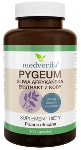 Pygeum śliwa afrykańska ekstrakt 100 k., Medverita.webp