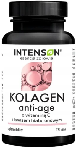 Kolagen tabletki + hialuron + wit C ANTI-AGE 120 tab, Intenson Nowe.webp