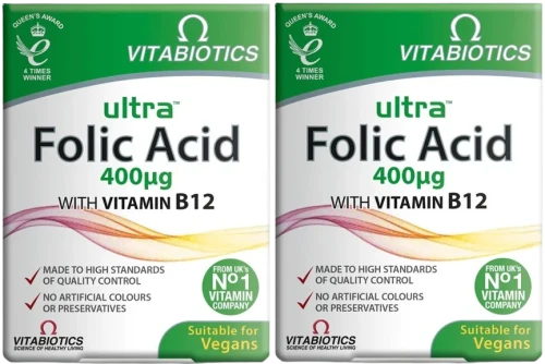 2 x Ultra Folic Acid kwas foliowy, Vitabiotics.webp