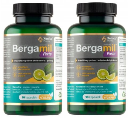 2 x Bergamil Forte, 90 kaps. Vcaps®, Xenico