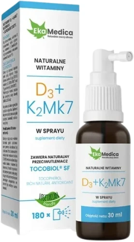Witaminy D3+K2Mk7 spray 30ML, EkaMedica.webp