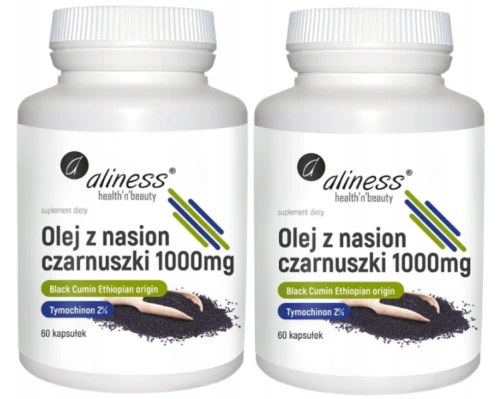 Olej z nasion czarnuszki 2% 1000 mg, Aliness