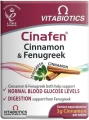 Cinafen Cinnamon &amp; Fenugreek cynamon z kozieradką suplement diety 60 tabletek, Vitabiotics.webp