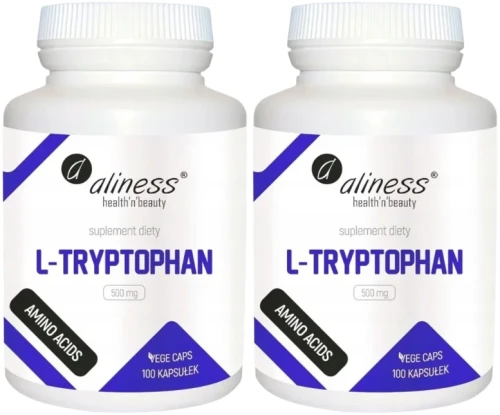 2 x L-Tryptophan 500 mg Vege caps. Aliness.webp