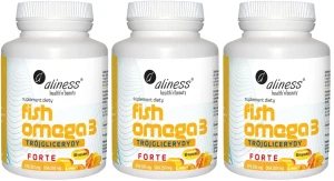 Zestaw 3 x Fish Omega 3 FORTE Trójglicerydy 500/250mg, Aliness