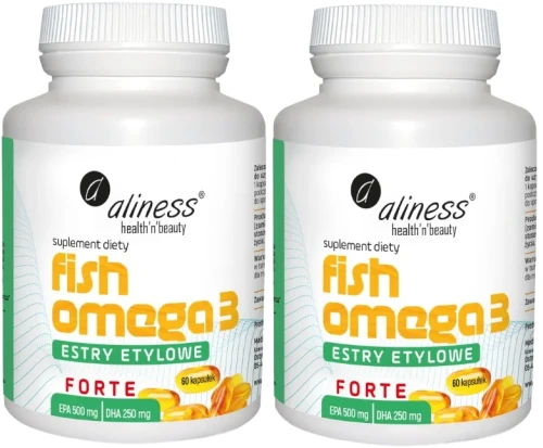 2 x Fish Omega 3 FORTE Estry Etylowe 500 250mg, Aliness.webp