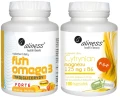Cytrynian Magnezu 125 mg z B6 (P-5-P) 100 kaps VEGE Aliness + Fish Omega 3 FORTE 500/250mg x 90 kapsułek, Aliness (id: 3537)