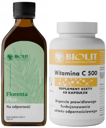 Zestaw Florenta plus + Witamina C 500, Biolit.webp