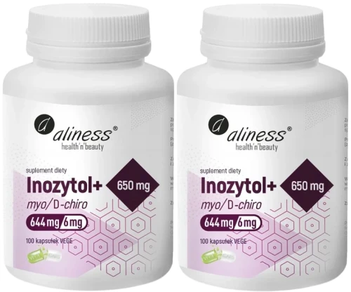 Zestaw 2 x Inozytol+ myoD-chiro, 401, 650 mg x 100 Vege caps, Aliness.webp