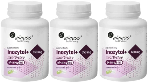 Zestaw 3 x Inozytol+ myoD-chiro, 401, 650 mg x 100 Vege caps, Aliness.webp