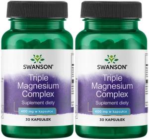 2 x Triple Magnesium Complex 30 kaps, Swanson