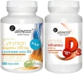 Zestaw Cytrynian Magnezu z potasem 100 VEGE kaps. + Witamina D3 FORTE oil 4000 j.m. 120 kapsułek, Aliness.webp