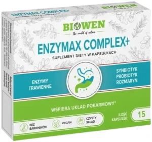 Enzymax Complex+ blistry - 15 kaps., Biowen