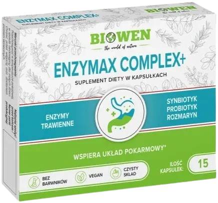 Enzymax Complex+ blistry - 15 kaps., Biowen.webp